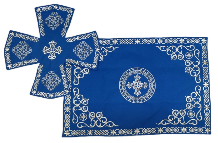 Покровцы и воздух с вышивкой "Круг" №2