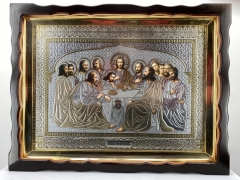 Ікона Тайна Вечеря 54х41см, срібна літ. (Ч. Р.)