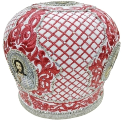 Митра  "Сетка"  белая