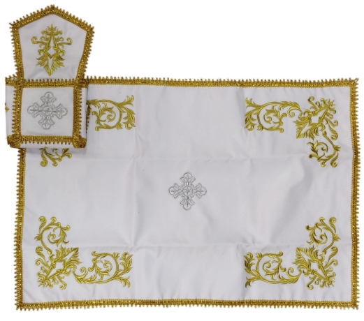 Покровцы и воздух с вышивкой "Огонек" №1