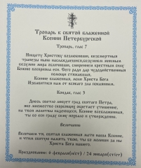 Ікона св. Ксенія Петербурзька 24х20см