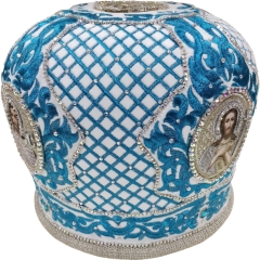 Митра  "Сетка"  белая