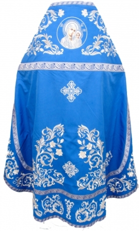 Облачення священника, вишите на габардині, вишивка "Роза" з пришивним галуном