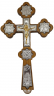 Хрест напрестольний №6, сріб. ік., зол. Спас 31,5х18