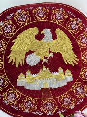 Орлець вишитий, вишивка "Амфора" Ф70см