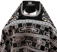 Облачення священника комбіноване з парчі &quot;Патріарший хрест&quot;, з вишитим опліччям, Вишивка &quot;Роза&quot;