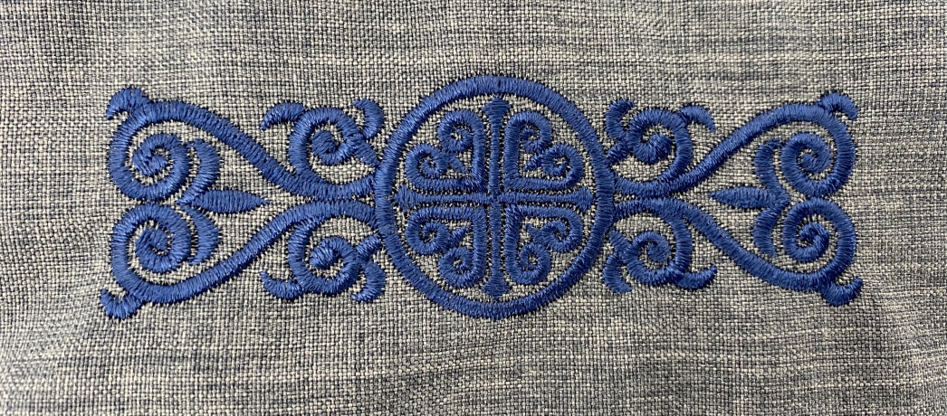 Підрясник з вишивкою, грецького пошиву, тканина габардин