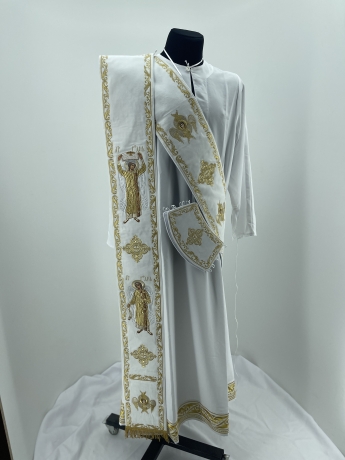 Орарь з поручами, вишивка "Хрест"