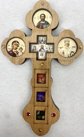 Хрест - кіот, дерев'яний, фігурний
