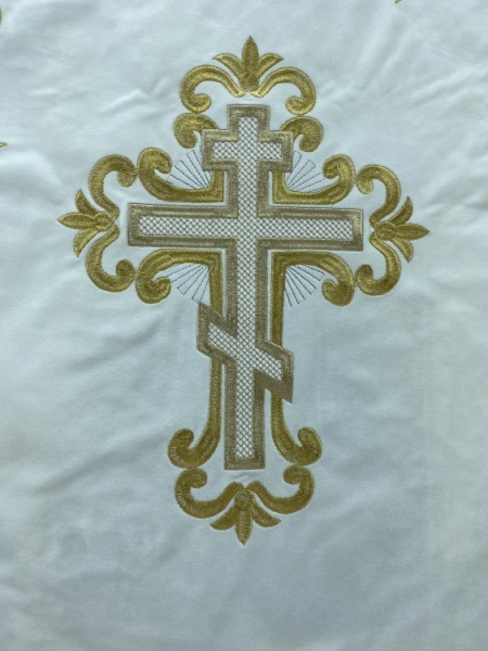 Хоругви, пара, вишивка "Градієнт" (Хрещення Господнє та Різдво Христове)