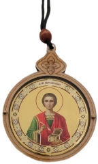 Підвіска кругла з іконою 7,8х6см