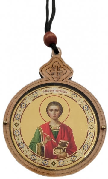 Подвеска с иконой вмч.Пантелеимона