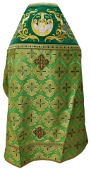 Облачення священника комбіноване з парчі &quot;Пасхальний хрест&quot;, з вишитим опліччям, вишивка &quot;Новий візерунок&quot;