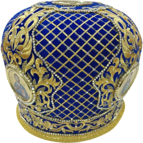 Митра  "Сетка"  синяя