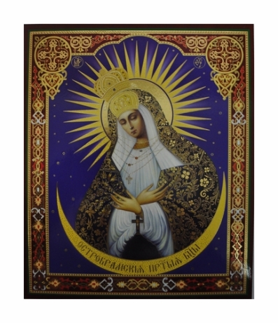 Икона Божией Матери Остробрамская 20х24