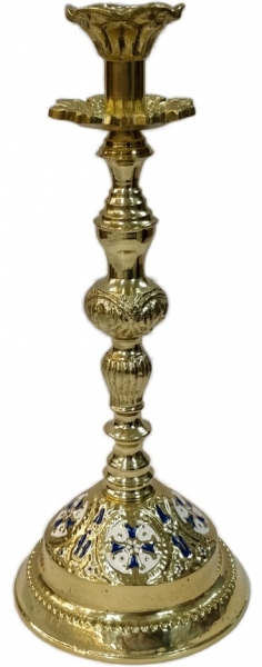 Подсвечник (синяя эмаль)