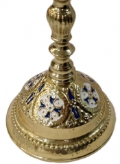 Подсвечник (синяя эмаль)