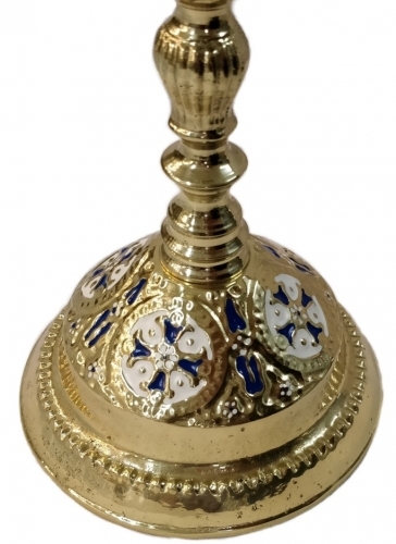 Подсвечник (синяя эмаль)