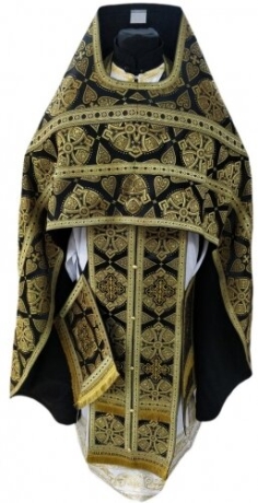 Облачение священника, с парчи "Фловорский крест" с пришивним галуном