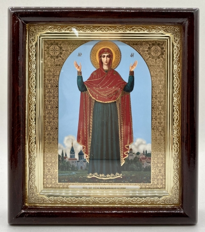 Икона Богородицы "Нерушимая стена" 23х20
