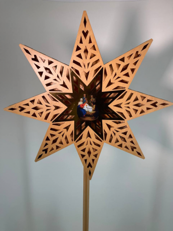 Рождественская звезда 59х59 