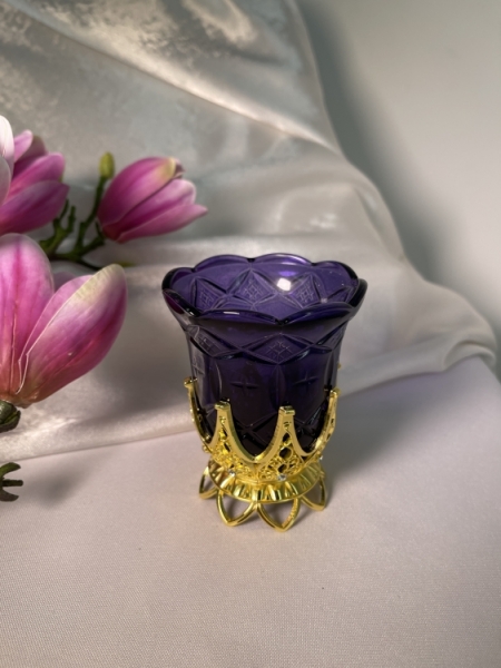 Лампада настольная  белый стакан