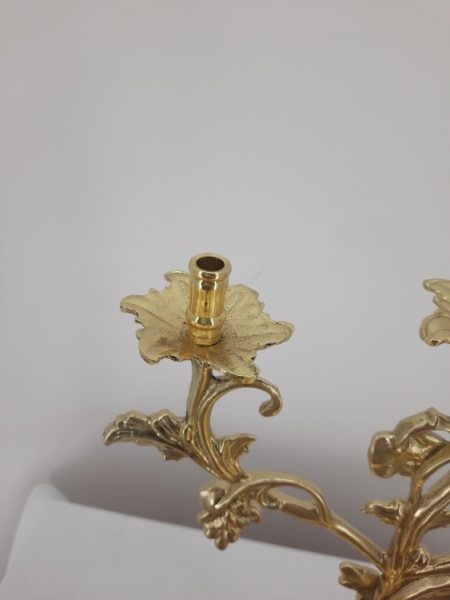 Літейне блюдо, латунне, діаметер 31см, висота 43см №2