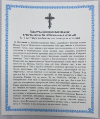 Ікона Богородиці &quot;Неопалима Купина&quot; 24х20см