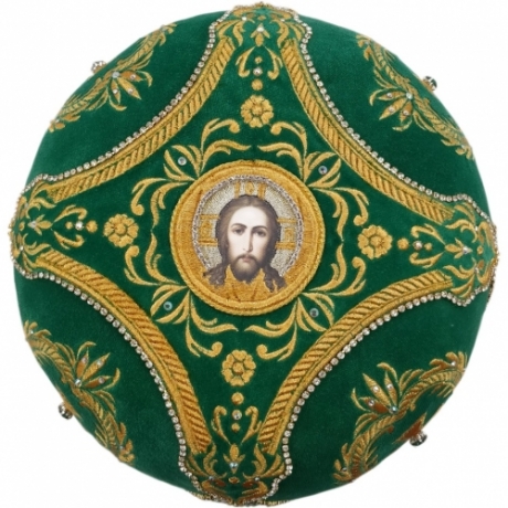 Митра  "Крест у венце"  зеленая