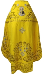 Облачення священника, вишите на габардині, вишивка &quot;Троянда&quot; з вишитим галуном