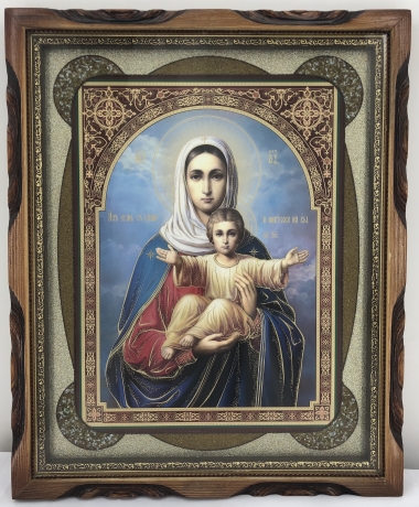 Икона Богородицы "Азм я с вами" 44х54