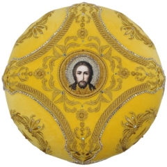 Митра  "Крест у венце"  жёлтая