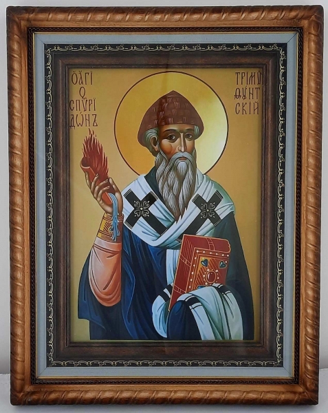 Икона св. чуд. Спиридон Тримифунтский