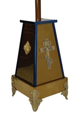 Підставка 30х30см низ 18х18см верх (висота 60см), малий крест, литі ніжки,ангели