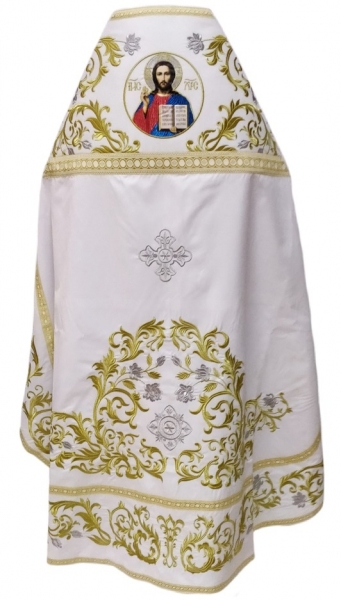 Облачение священника, вишитое на габардине, вишивка