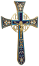 Напрестольний хрест, емаль, розмір 32х18,5