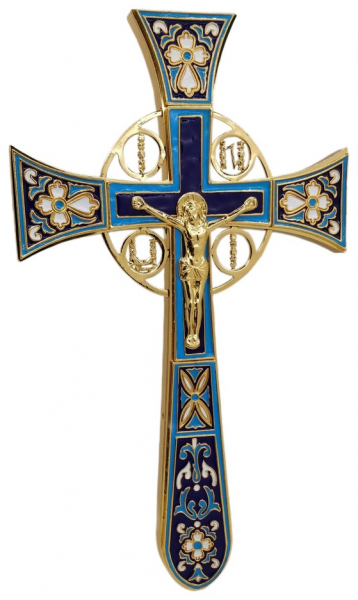 Напрестольный крест, эмаль, размер 32х18,5
