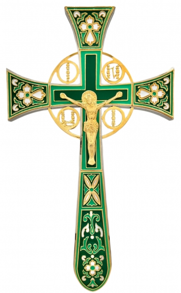Напрестольный крест, эмаль, размер 32х18,5