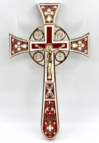 Напрестольний хрест, емаль, розмір 32х18,5