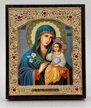 Икона Богородицы "Неувядаемый Цвет" 11х13