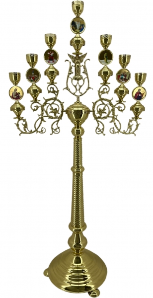Семисвечник запрестольный, с иконами