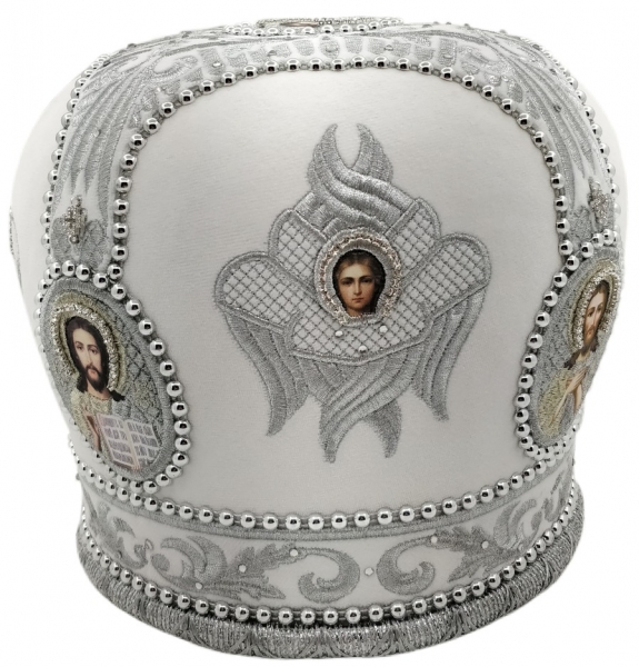 Митра Херувим белая