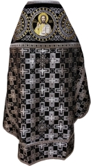 Облачення священника комбіноване з парчі &quot;Патриарший хрест&quot;, з вишитим опліччям, вишивка &quot;Нова вишивка&quot;