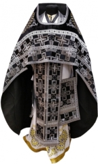 Облачення священника комбіноване з парчі &quot;Патриарший хрест&quot;, з вишитим опліччям, вишивка &quot;Нова вишивка&quot;