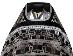 Облачення священника комбіноване з парчі &quot;Патриарший хрест&quot;, з вишитим опліччям, вишивка &quot;Нова вишивка&quot;