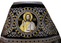 Облачення священника комбіноване з парчі &quot;Патриарший хрест&quot;, з вишитим опліччям, вишивка &quot;Нова вишивка&quot;