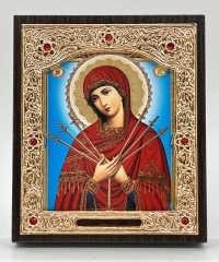 Ікона Богородиці "Семистрільна" 11х13