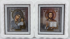 Ікони &quot;Вінчальна пара&quot; ((літ прям. роза)) біл. без пат.) 27х24см 