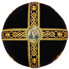 Митра  "Крест"  фиолетовая