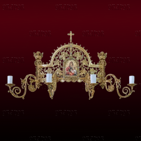 Бра на 4 свічки з іконкою (№78)